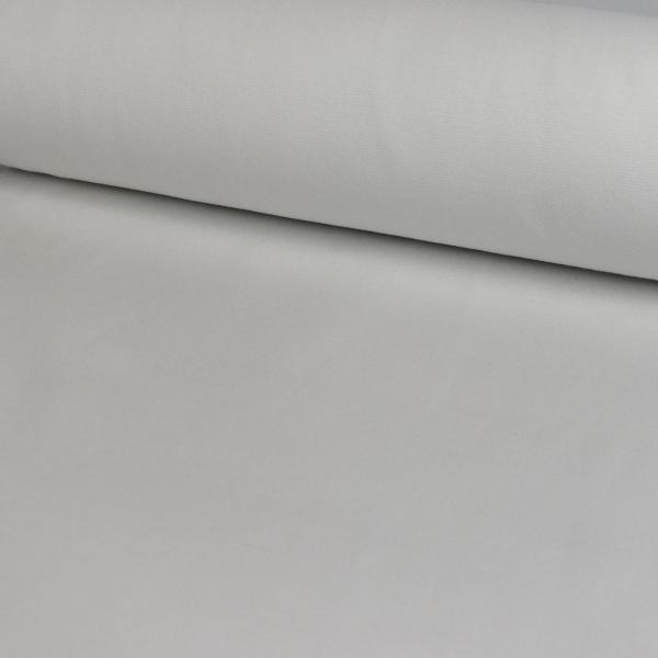 70 cm Reststück B-Ware Bündchenstoff Feinripp Uni Weiß